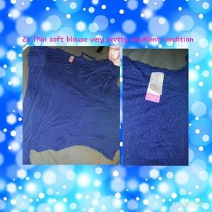 Royal Blue Blouse